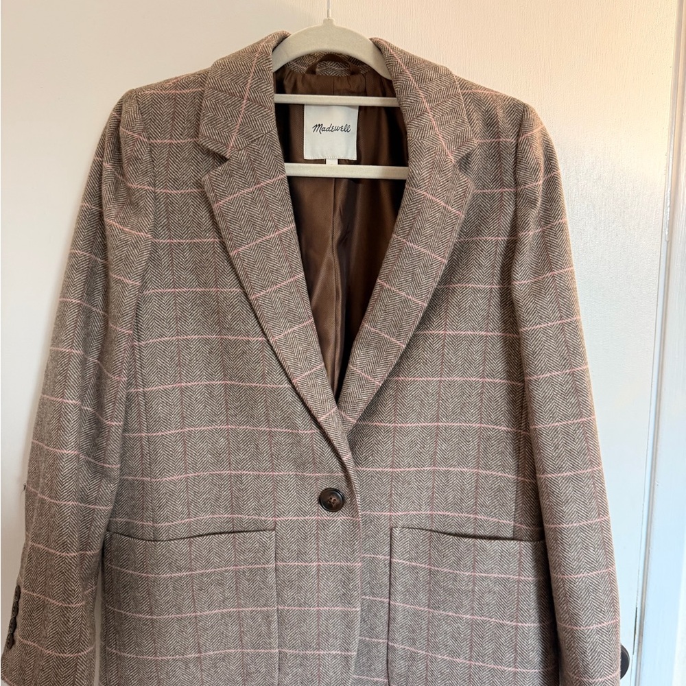 Madewell Checkered Blazer